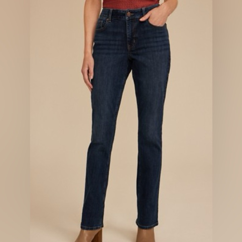 m jeans by Maurices Classic Curvy High Rise Slim Boot Jean Size 10 Short - Picture 7 of 10